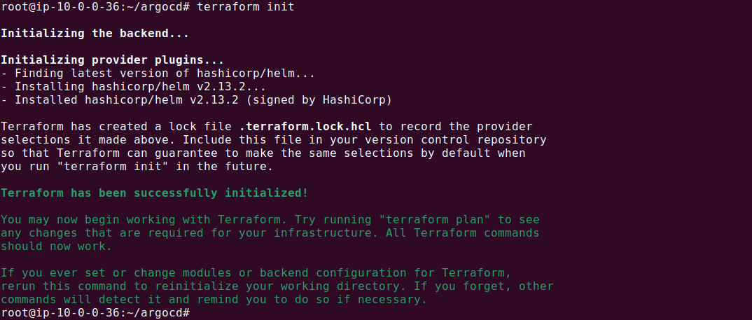 Terraform init