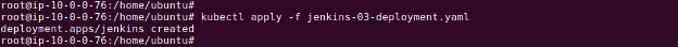 Deployment applied