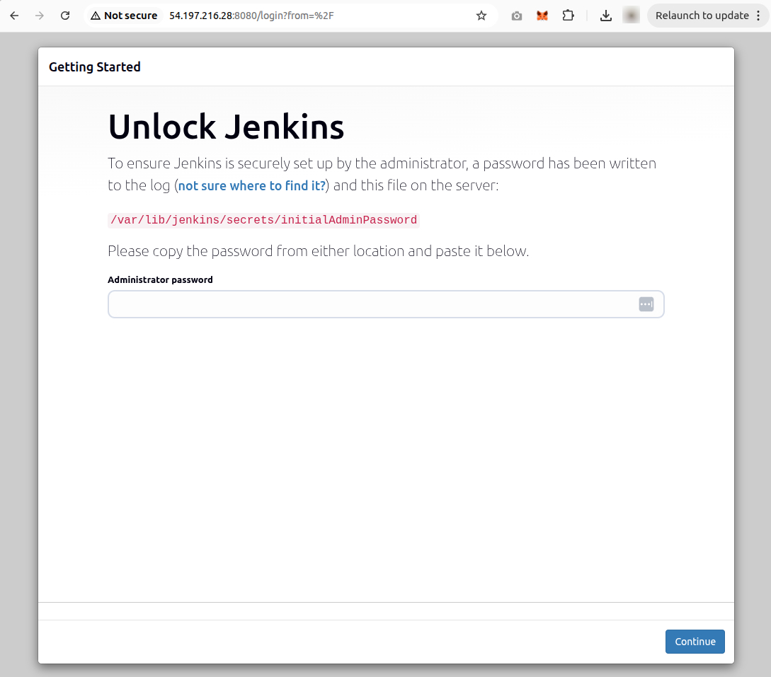Unlock Jenkins