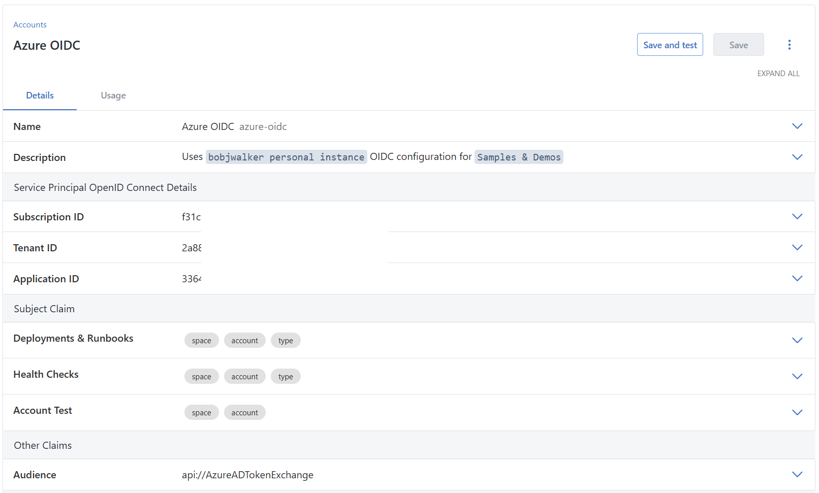 Azure account in Octopus Deploy using OIDC