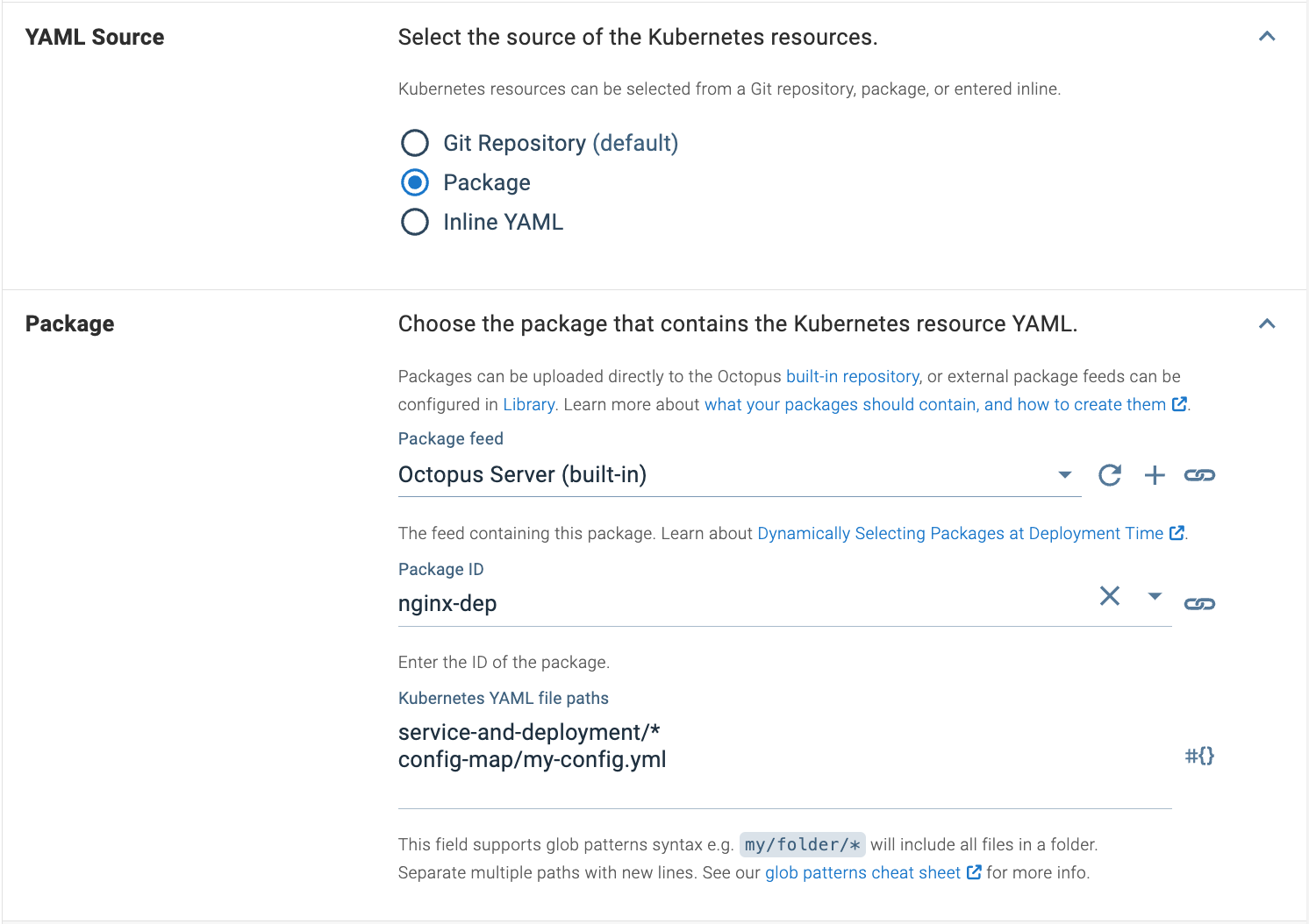 Deploy Raw Kubernetes YAML with a Package