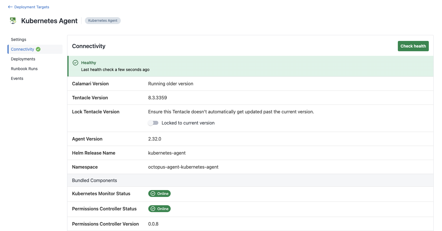 Permissions controller connectivity