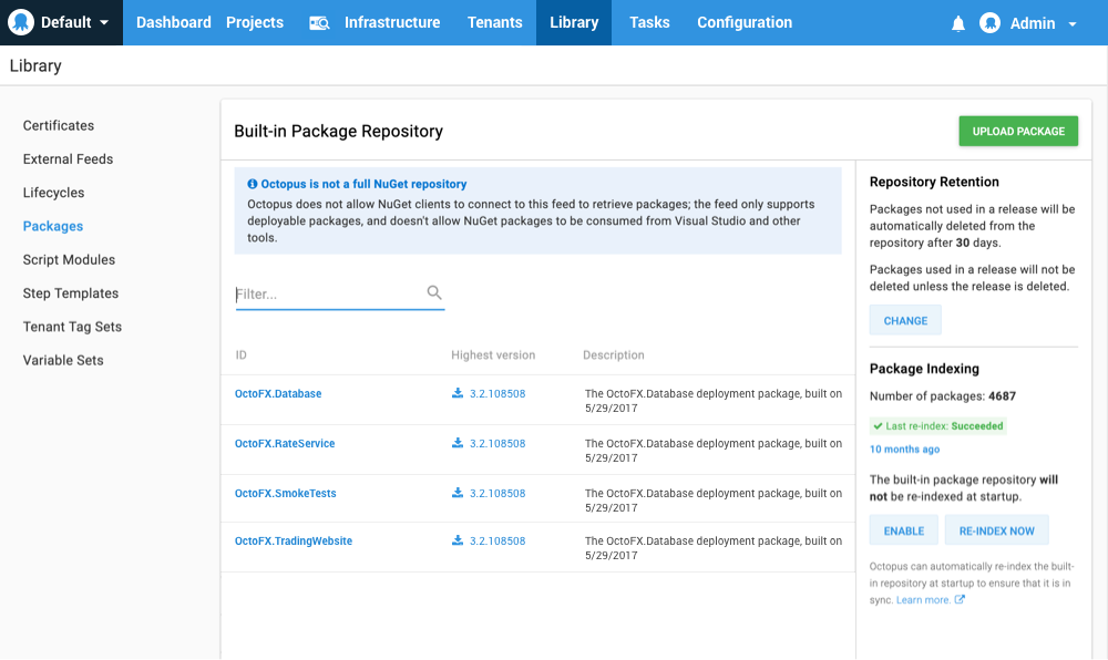 The Built-in Package Repository