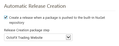 Automatic release creation last package option