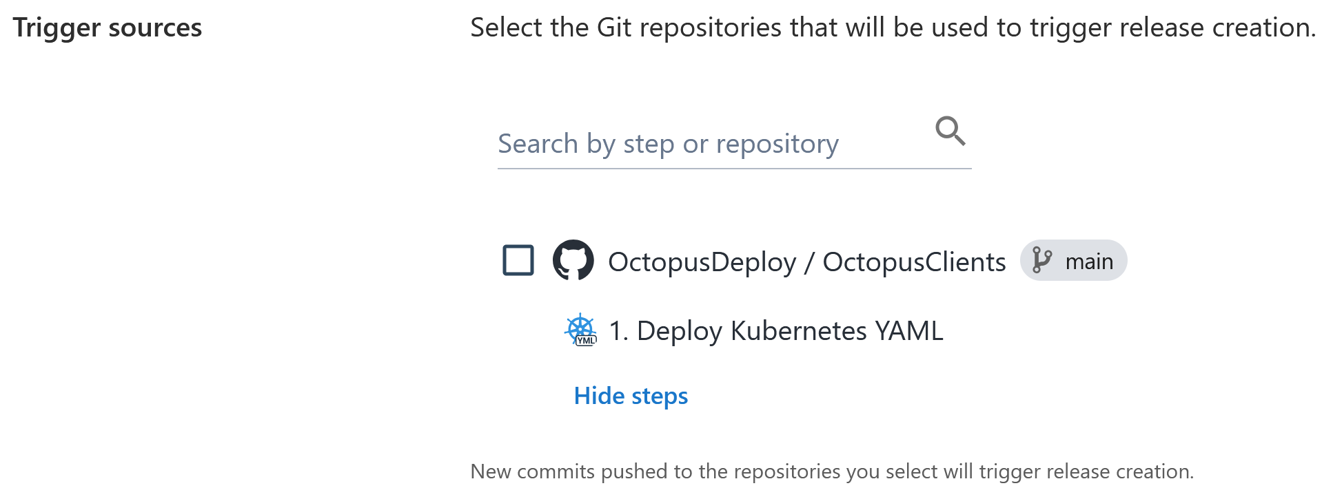 Repository selection