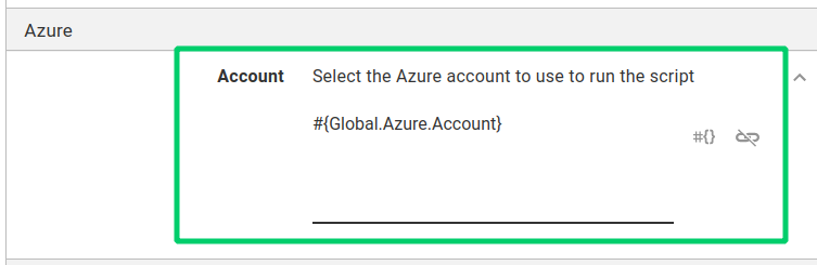 Azure Account variable