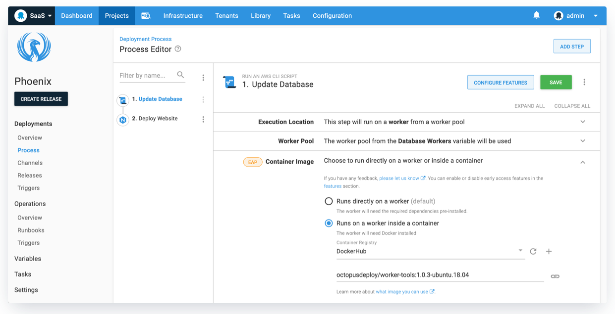 Execution containers for Workers