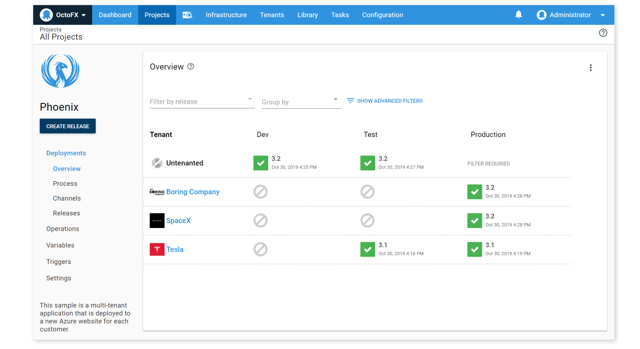 First-class multi-tenancy in Octopus